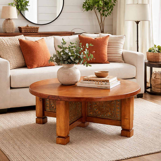 Suncatcher Copper Top Coffee Table
