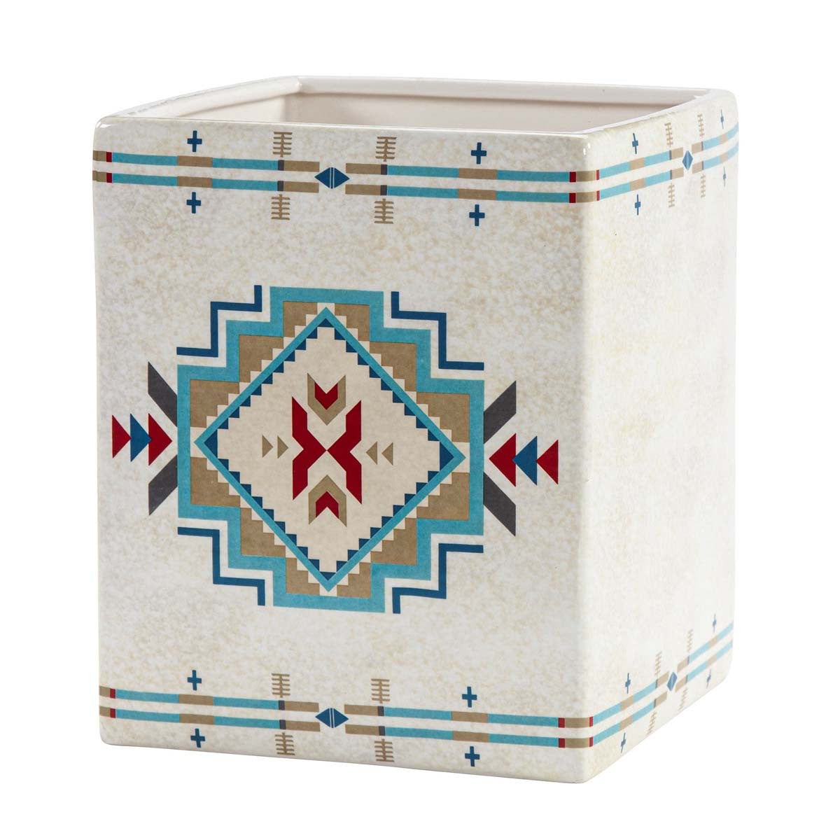 Ceramic Oasis Wastebasket