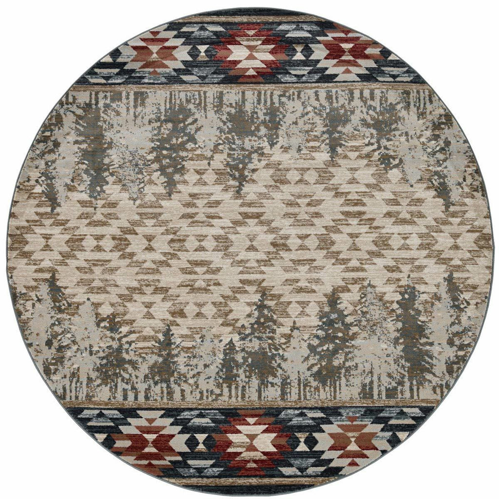 Wasatch Pines Rug - 8 Ft. Round