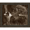 Cowboy and Friend Framed Canvas
