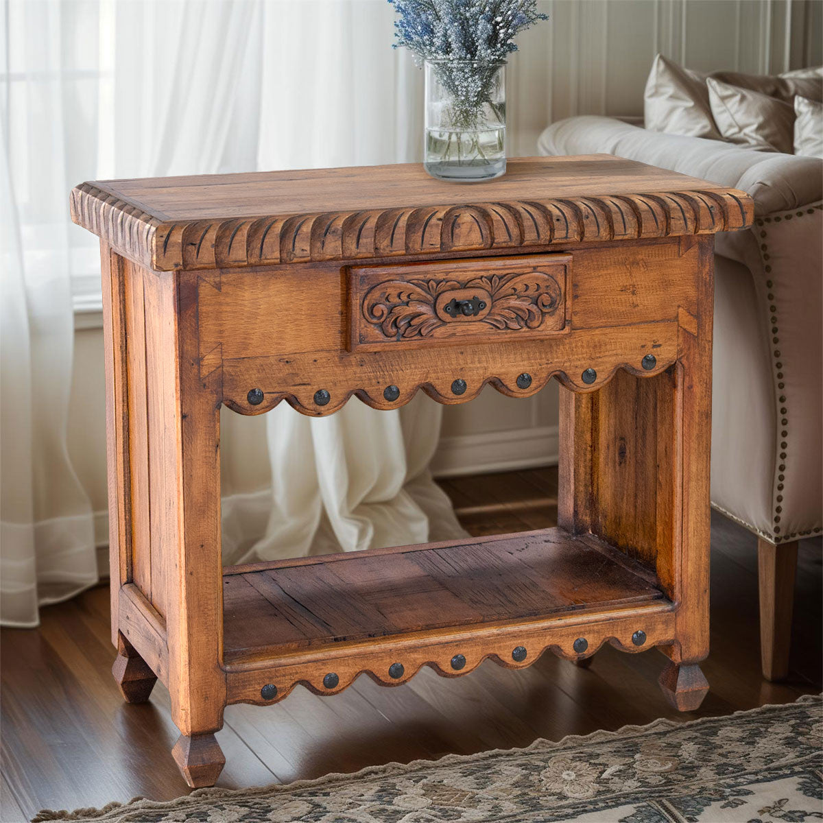 Modesto Carved Cabinet