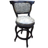 Spanish Heritage Swivel Barstool with Back - Ash