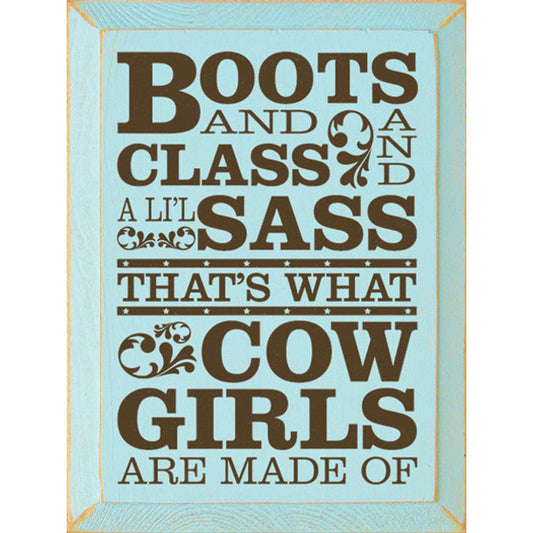 Cowgirl Spirit Wooden Wall Art