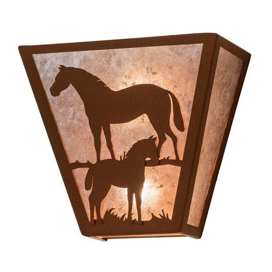 Horses Wall Sconce