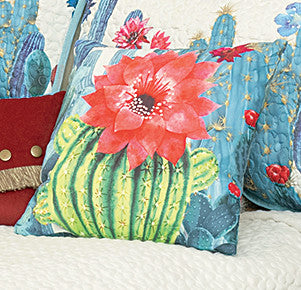 Cactus Bloom Pillow - OUT OF STOCK UNTIL 06/20/2026