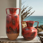 Shawnee Harvest Red & Brown Pots - Set of 2