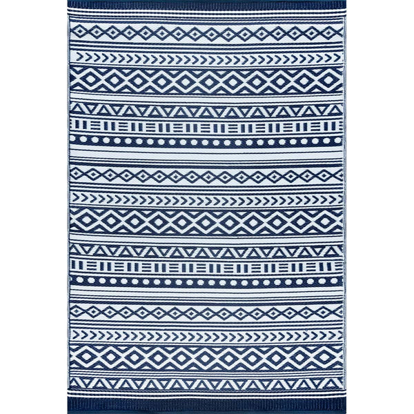 Avandaro Blue Indoor/Outdoor Utility Mat - 9 x 12