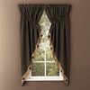 Black Patchwork Gathered Swag - 63 Inch - OUT OF STOCK UNTIL 09/17/2026