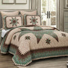 Aqua Star Quilt Bed Set - King