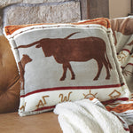 Longhorn Ranch Plush Pillow - OUT OF STOCK UNTIL 06/09/2026