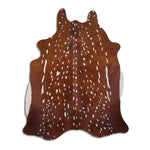 Whitetail Printed Cowhide Rug - Medium