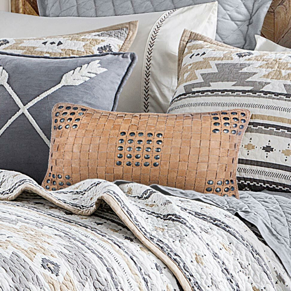 Diamond Haze Weave Pillow
