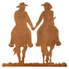 Cowboy Couple Cutout Wall Art