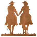 Cowboy Couple Cutout Wall Art