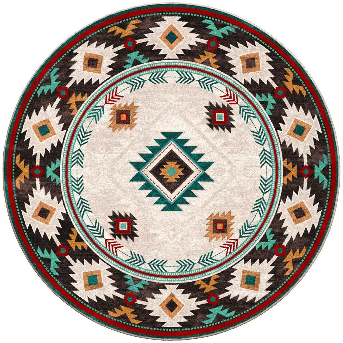 Whiskey River Electric Rug - 8 Ft. Round