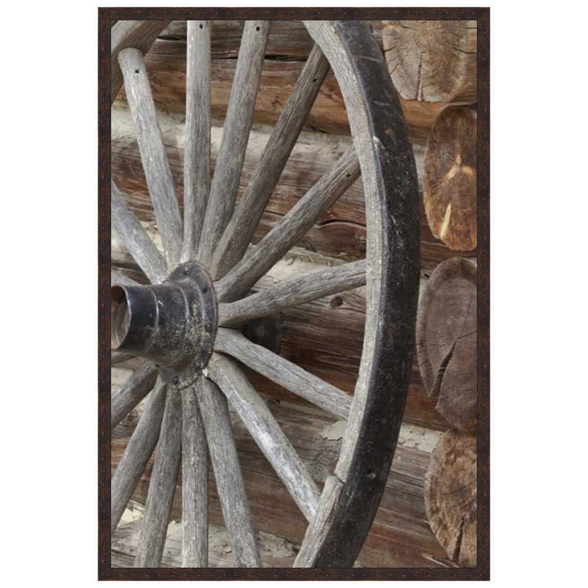 Cabin Wheel Canvas Art