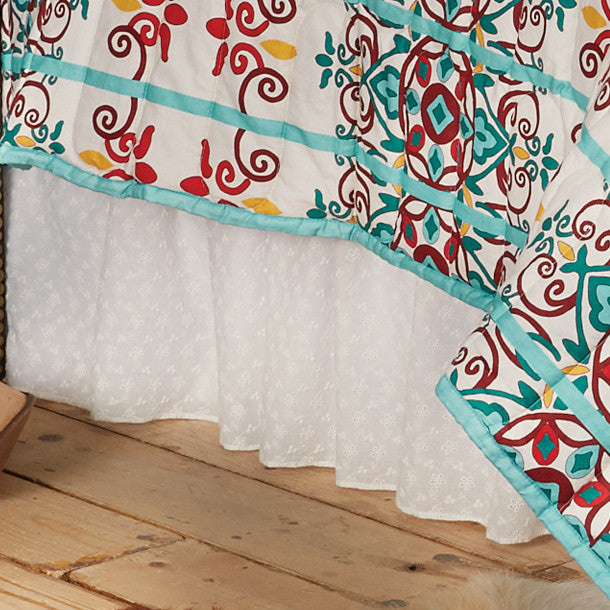 Eyelet Bedskirt - Queen