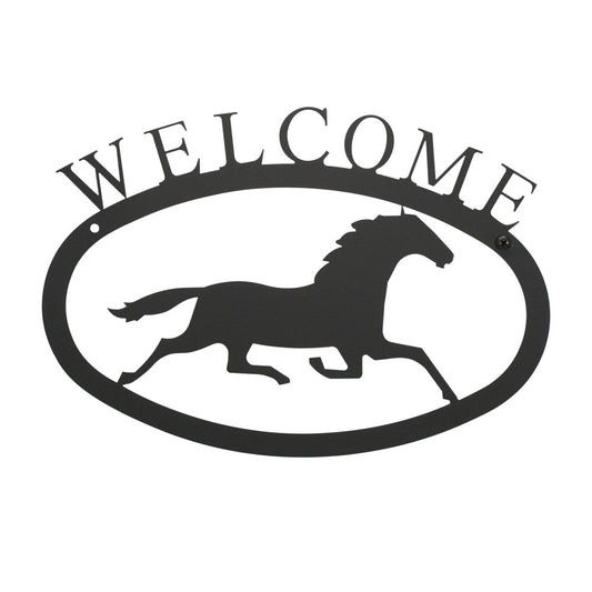 Running Horse Welcome Sign