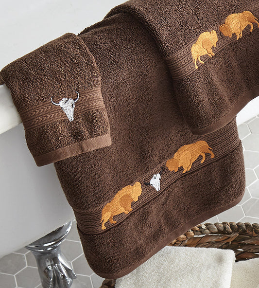 Buffalo Ridge Chocolate Bath Towel - CLEARANCE