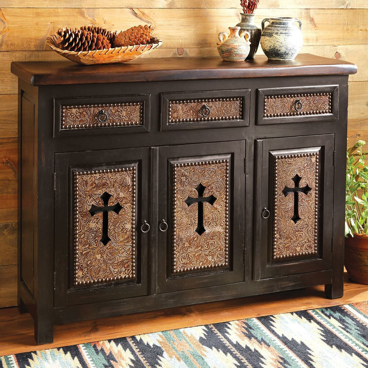 Santa Cruz Cross Cabinet - 3 Door