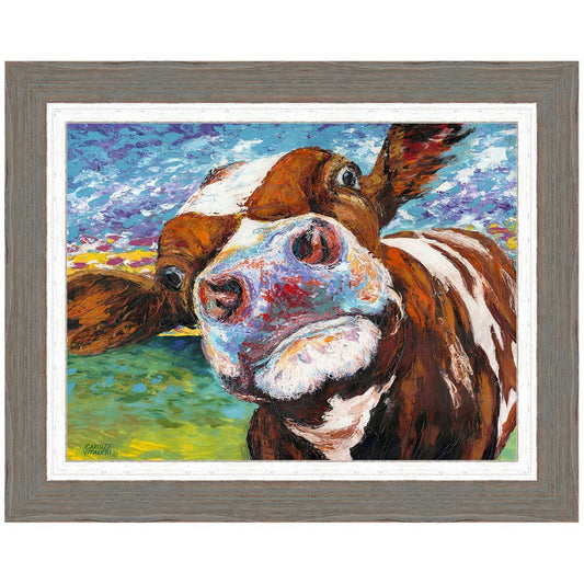 Curious Cow I Framed Print
