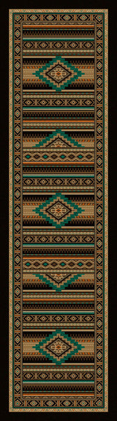 Turquoise Mountain Rug - 2 x 8