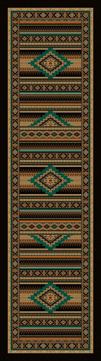 Turquoise Mountain Rug - 2 x 8