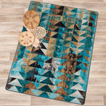 Arrowhead Creek Turquoise Rug - 11 x 13