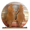 Sunset Cowboy Couple Cutout Wall Art