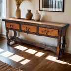 Rancher's Console Table with Yoke Base