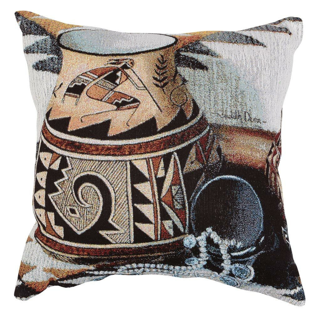 Tribal Pot Pillow Cover