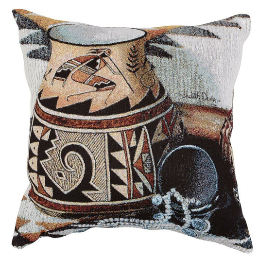 Tribal Pot Pillow Cover