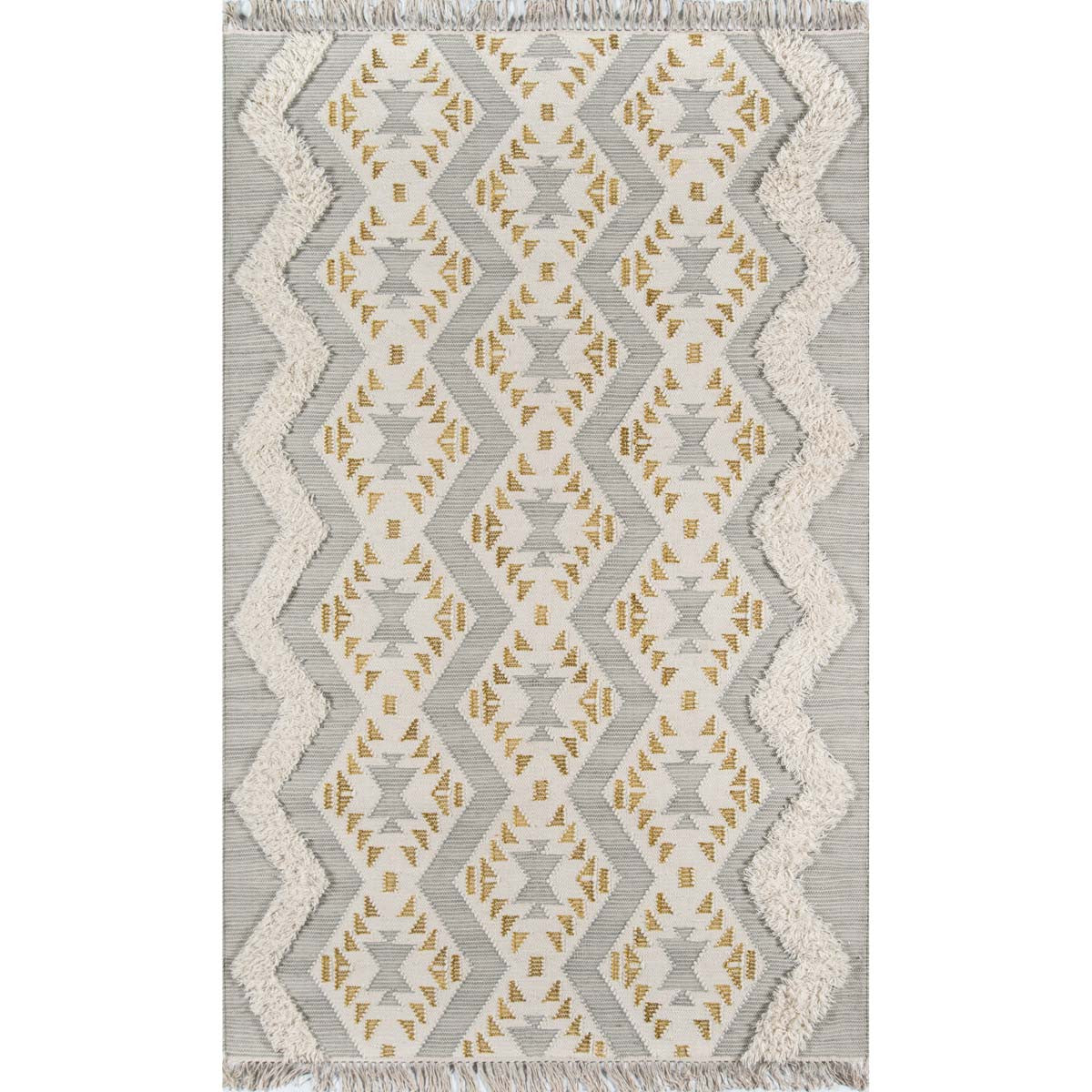 Nomad Boho Gray Rug - 3 x 5
