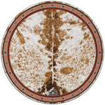 Cattle Drive Spotted Brindle Rug - 8 Ft. Round