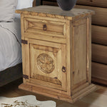Starlight Rope Honey Nightstand - Left