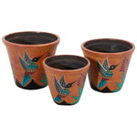 Desert Sky Hummingbird Planters - Set of 3 - Large
