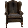 Coffee Wingback Chair