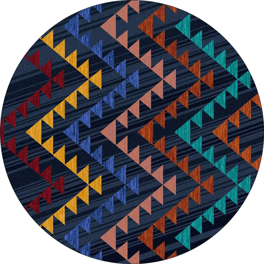 Fanfare Navy Rug - 8 Ft. Round