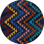 Fanfare Navy Rug - 8 Ft. Round