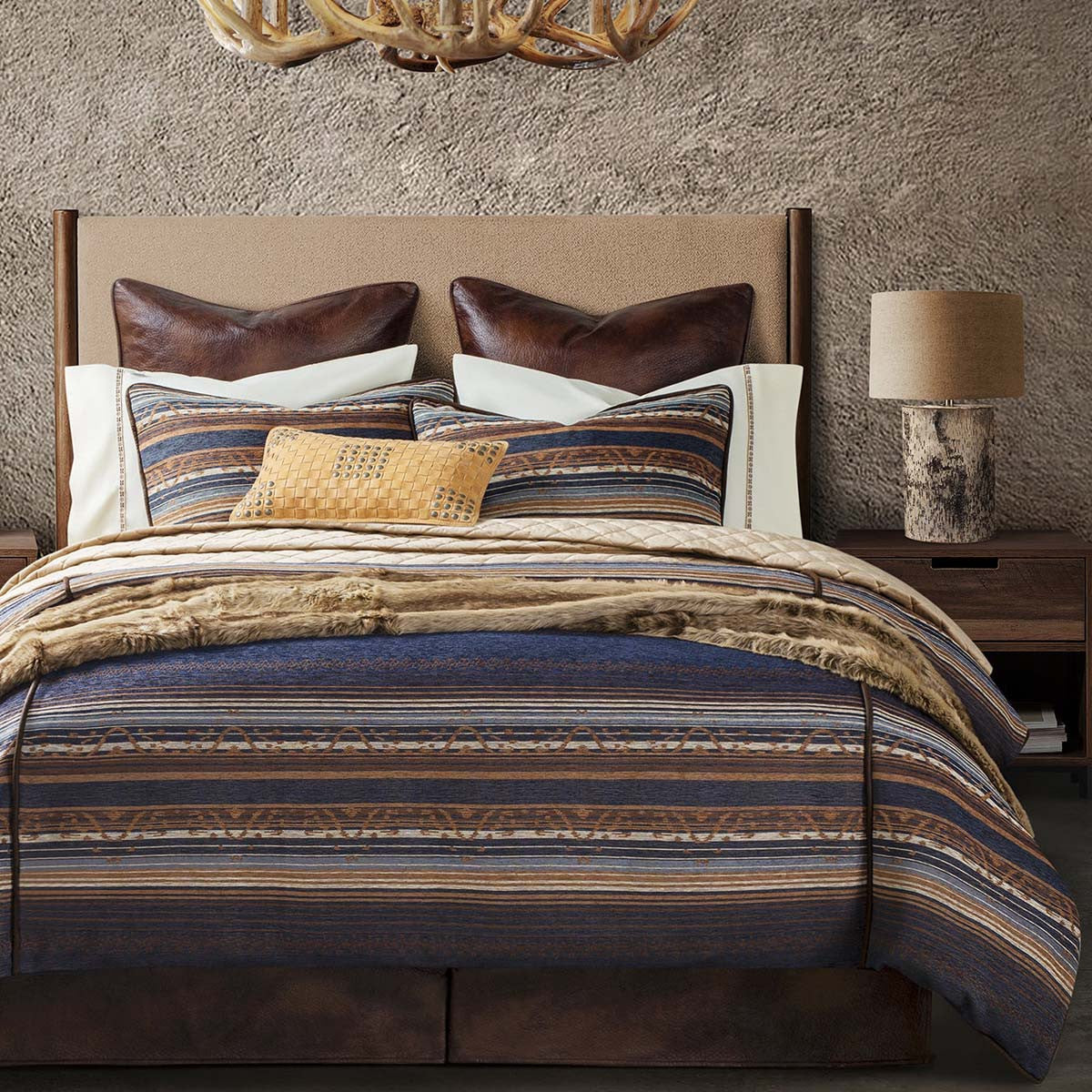 River Canyon Chenille Duvet Cover Set - Full