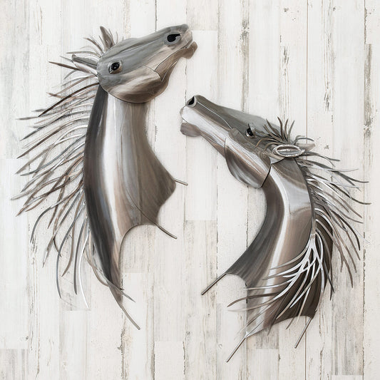 Thriving Mustangs Metal Wall Sculpture Set - OUT OF STOCK