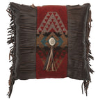 Yellowstone III Square Pillow with Fabric Reverse