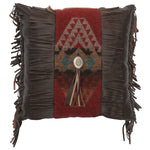 Yellowstone III Square Pillow with Fabric Reverse