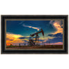 Oil Rig at Sunset Framed Art