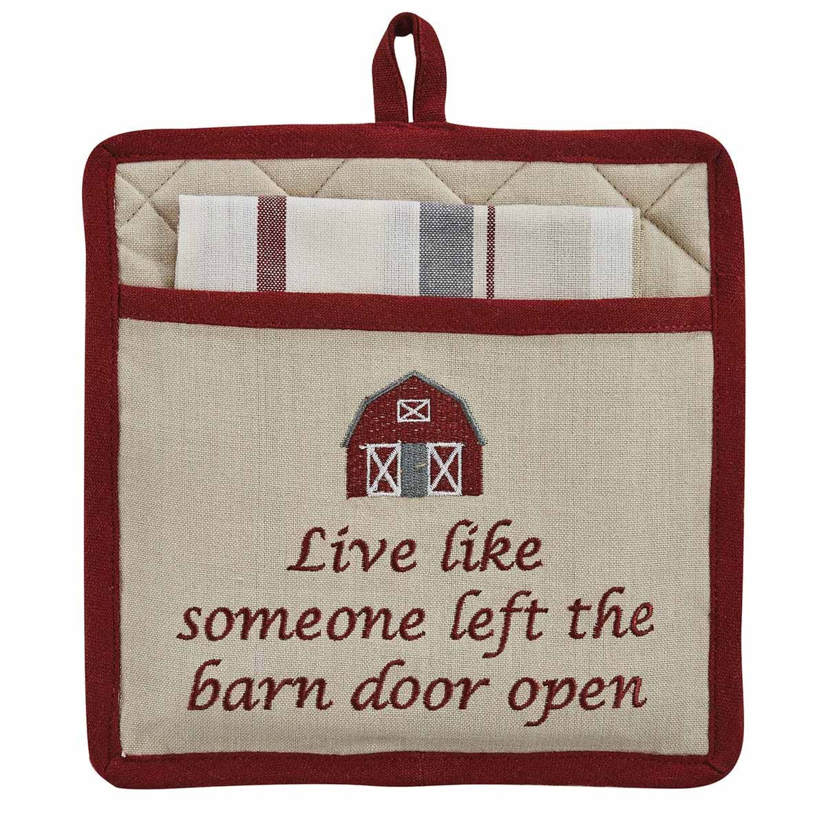 Open Barn Potholder & Towel Set