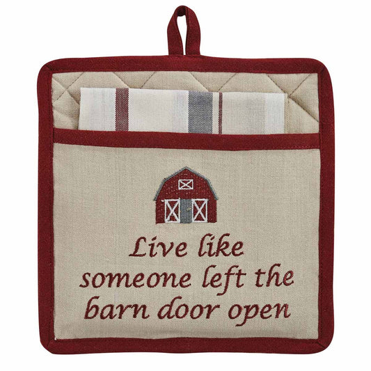 Open Barn Potholder & Towel Set
