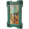 Turquoise Bloom Mirror