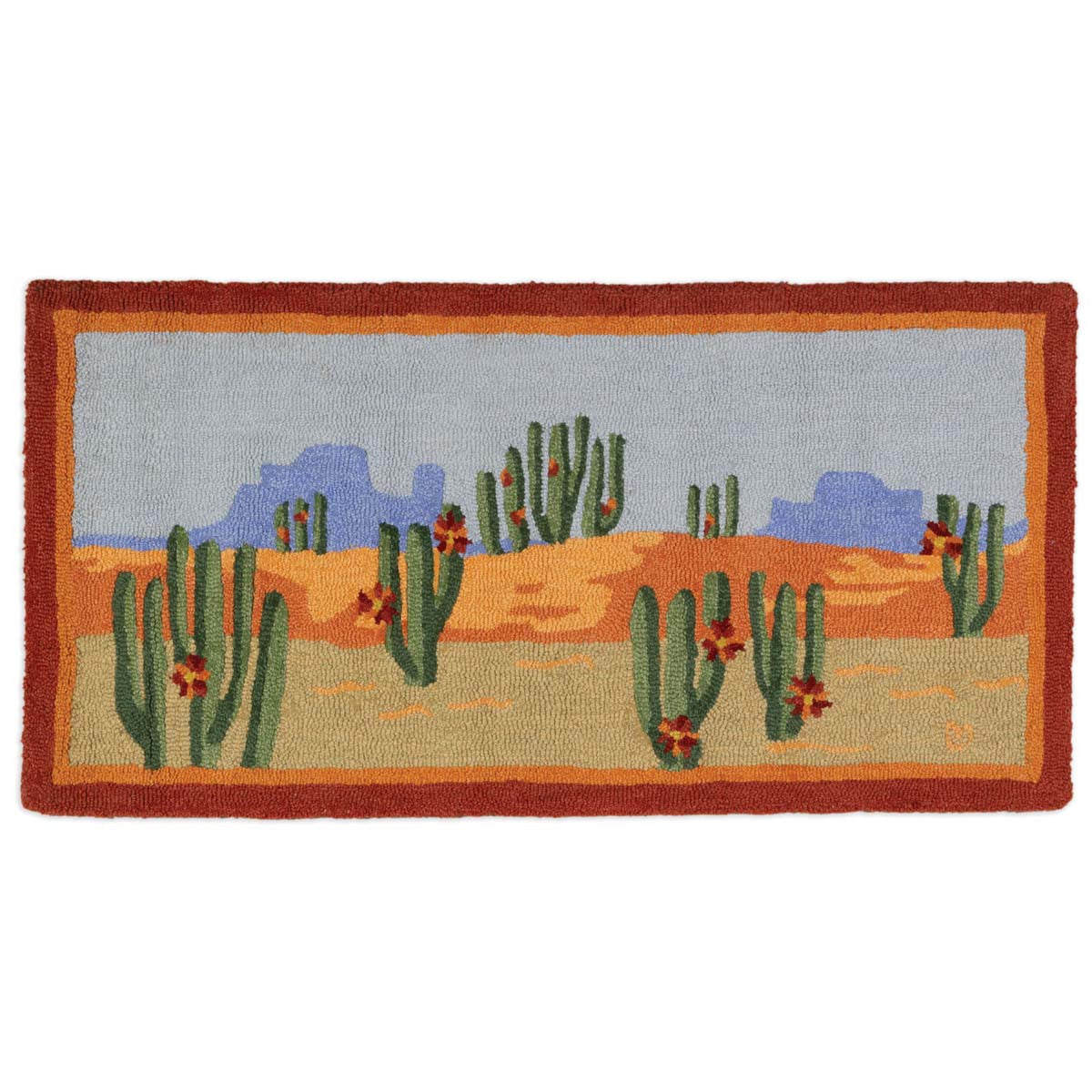 Desert Oasis Hooked Rug
