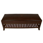 Laredo Super Bench - Steer Brands Antique Brown