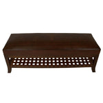 Laredo Super Bench - Steer Brands Antique Brown